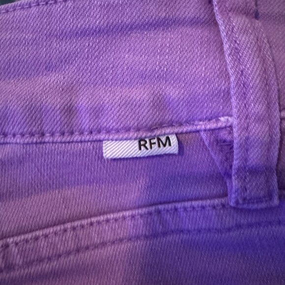 RFM - Garment Dyed, Raw Hem Shorts - Purple - 1x - - Picture 9 of 11